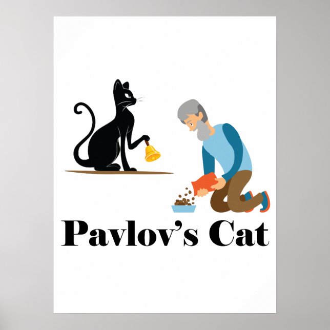 Affiche Pavlov's Cat Funny Psychology (Devant)