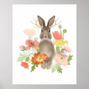 Affiche Pavots Jackolope