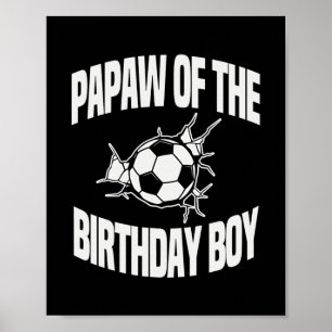 Affiche Paw of the Birthday Boy Soccer Team