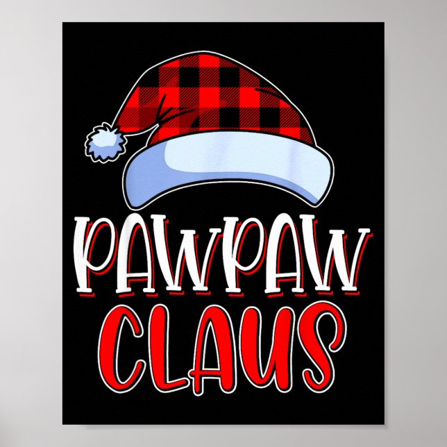 Affiche Pawpaw Claus Santa Family Matching Christmas Pajam (Devant)