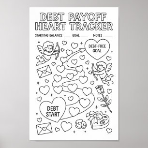 Affiche Payement de la dette lunaire Valentine's Heart Tra