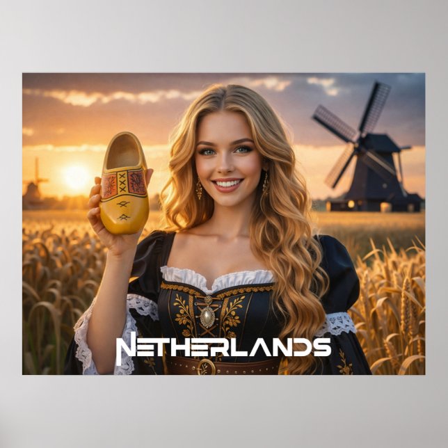 AFFICHE PAYS-BAS - NÉERLANDAIS (Devant)