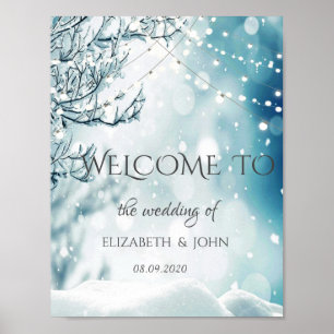 Affiche Pays des merveilles d'hiver, Mariage aux guirlande