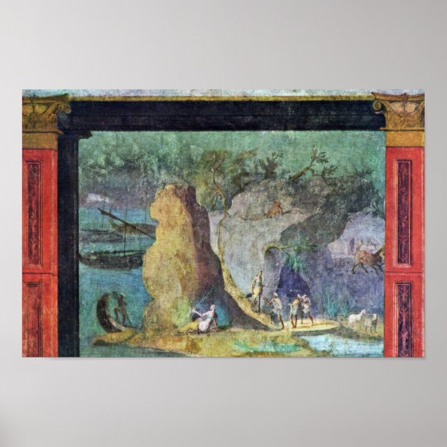 Affiche Paysage À L'Odyssée Par Römischer Meister Um 1 (Devant)