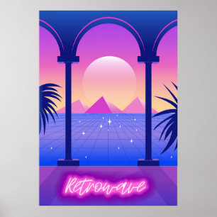 Affiche Paysage Abstrait