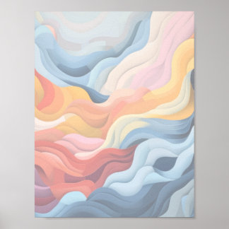 Affiche Paysage Abstrait 2