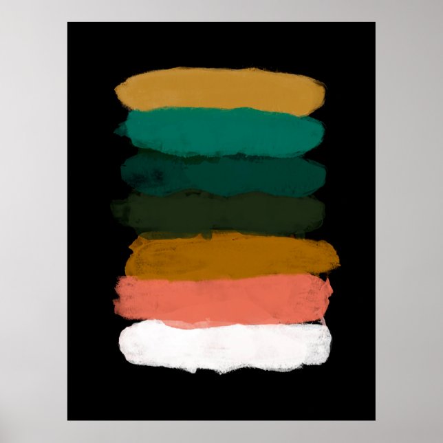 Affiche Paysage abstrait. Fond artistique polyvalent. A (Devant)