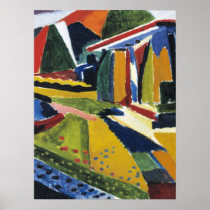 Affiche Paysage abstrait, par Henry Lyman Sayen,