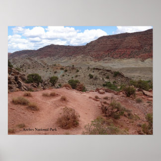 Affiche Paysage accidenté dans le Parc national des Arches