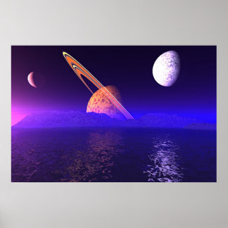 Affiche Paysage Alien