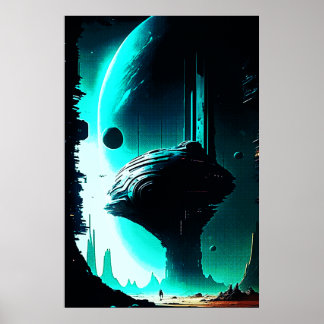 Affiche Paysage Alien de science-fiction 103