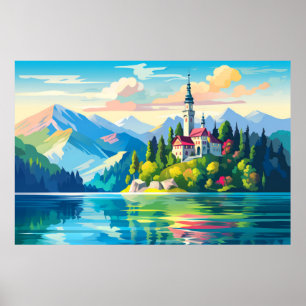 Affiche Paysage Architecture Panoramique Paysage Nature