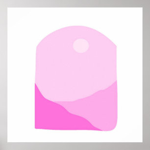 Affiche paysage art abstrait