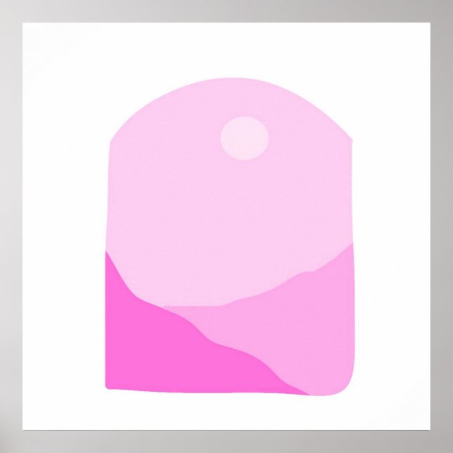 Affiche paysage art abstrait (Devant)