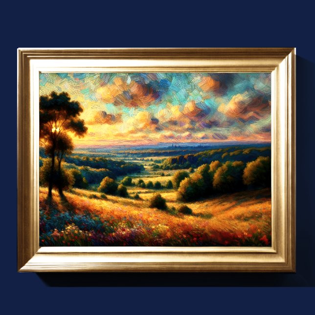 Affiche Paysage artistique Abstrait III (Créateur téléchargé)