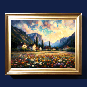 Affiche Paysage artistique Abstrait VII