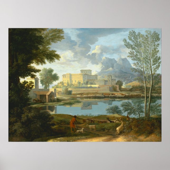 Affiche Paysage au calme Nicolas Pouss (Devant)