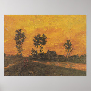 Affiche Paysage au coucher du soleil Paysage du coucher