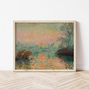 Affiche Paysage au coucher du soleil   Tadeusz Makowski