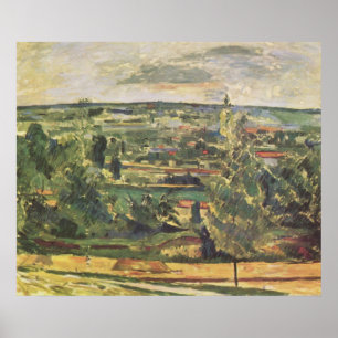 Affiche Paysage au Jas-de-Bouffan - Paul Cezanne