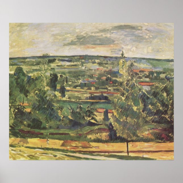 Affiche Paysage au Jas-de-Bouffan - Paul Cezanne (Devant)