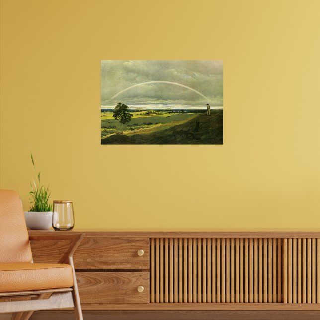 Affiche Paysage avec Arc-en-ciel, peinture célèbre, (Salon 2)