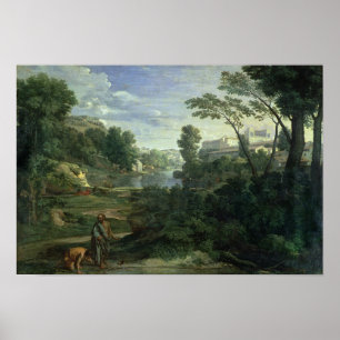 Affiche Paysage avec Diogenes, 1648