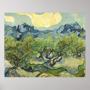 Affiche Paysage avec Olive Vincent Willem van Gogh