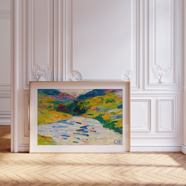 Affiche Paysage avec rivière | Curt Herrmann (Créateur téléchargé)