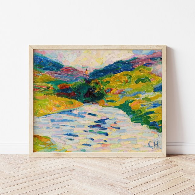 Affiche Paysage avec rivière | Curt Herrmann (Créateur téléchargé)
