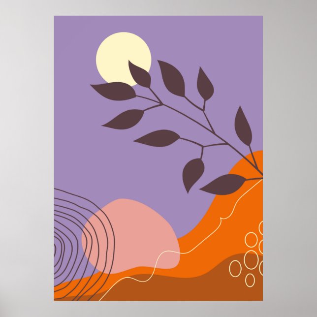 Affiche Paysage botanique de Boho (Devant)