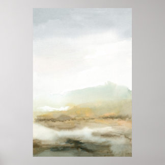 Affiche Paysage Brown Abstrait Misty Vertical Wall Art