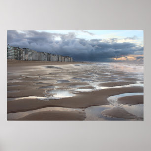 Affiche Paysage côtier surréel belge