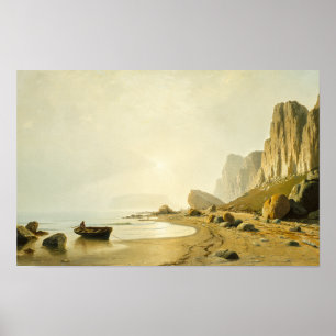 Affiche Paysage côtier vintage de l'Arctique