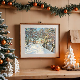 Affiche Paysage couvert de neige, Viggo Langer