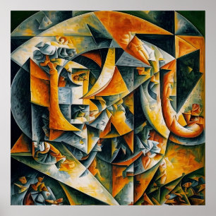 Affiche paysage cubique 2