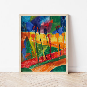 Affiche Paysage Cubiste   Fritz Schaefler