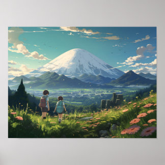 Affiche Paysage d'Anime