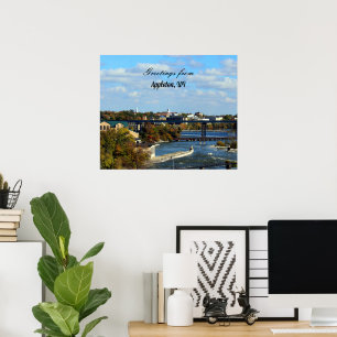 Affiche paysage d'Appleton, Wisconsin