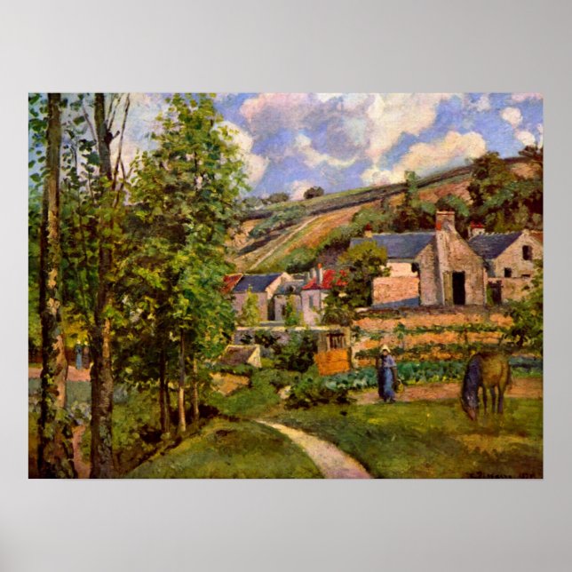 Affiche Paysage d'art de Pissarro (Devant)
