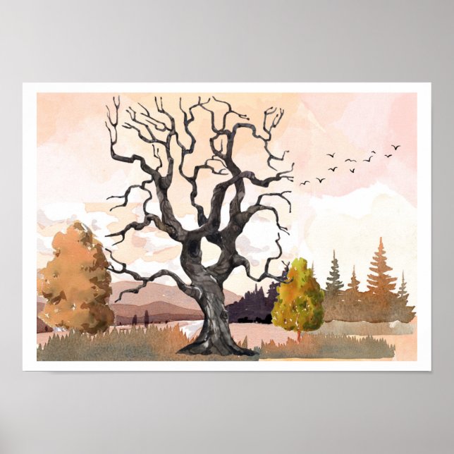 Affiche Paysage d'automne (Devant)