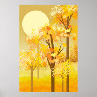 Affiche Paysage d'automne