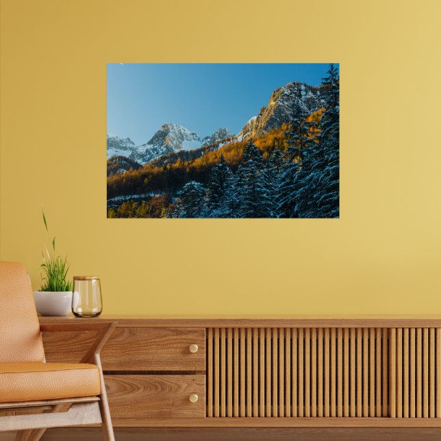 Affiche Paysage d'automne et d'hiver (Salon 2)
