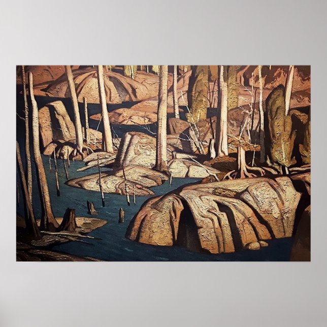 Affiche Paysage de Backwater par le Canadien AJ Casson (Devant)