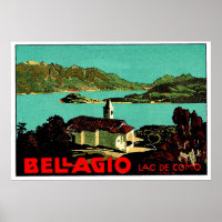 Paysage de Bellagio, Lac de Côme, Lombardie, Itali