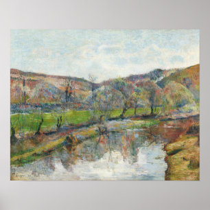 Affiche Paysage de Bretagne par Paul Gauguin