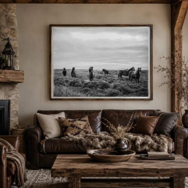 Affiche Paysage de Chevaux Sauvages (Créateur téléchargé)