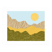Paysage de collage abstrait