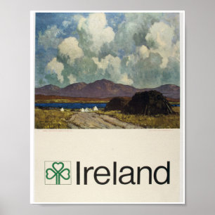 Affiche paysage de Connemara, Office de Tourisme Irlandais