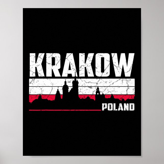 Affiche Paysage de Cracovie Pologne  (Devant)